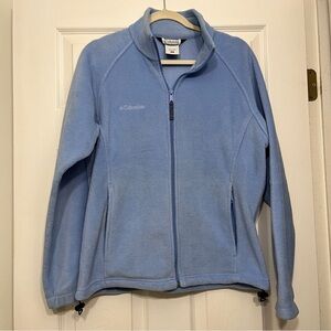 Columbia Women’s Zip-Up Fleece Jacket, Sky Blue, Medium